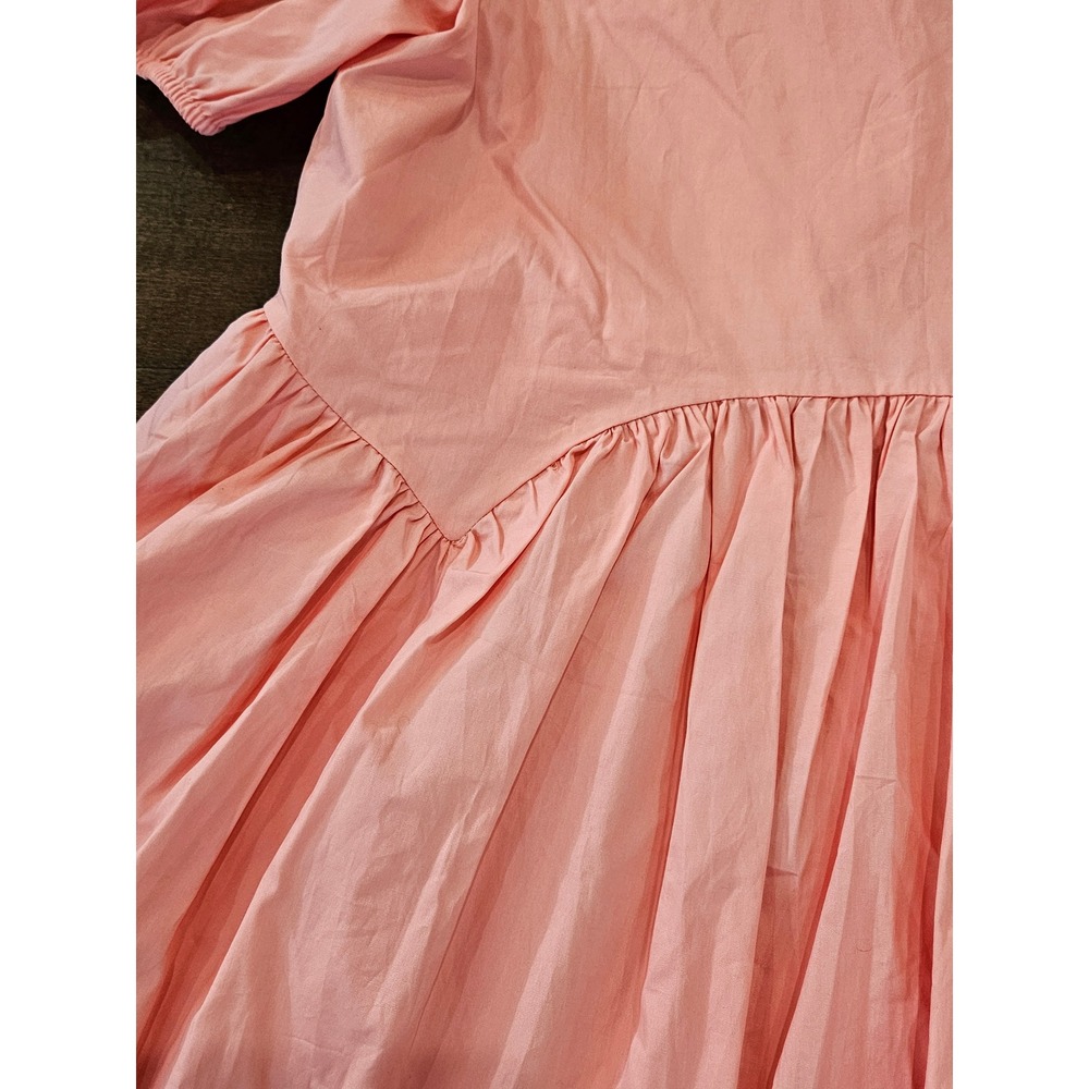 Hyacinth House Pink Puff Sleeve Mini Dress Babydoll Short Sleeve Small NWT - Picture 5 of 15
